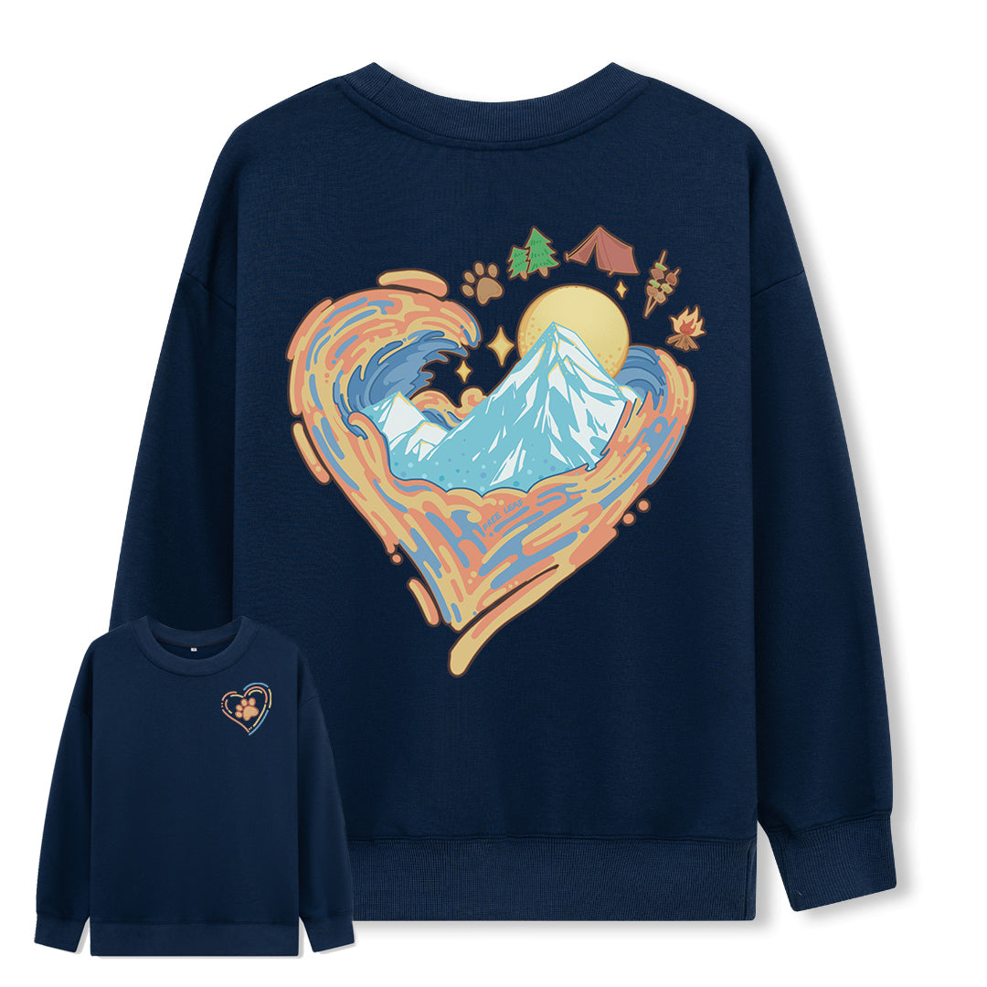 Freeleaf Heart of Wilderness Camping Unisex Sweatshir