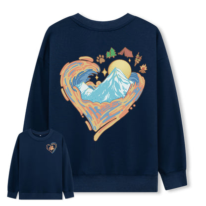 Freeleaf Heart of Wilderness Camping Unisex Sweatshir