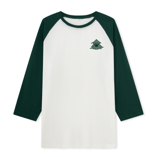Hiking & Dogs Adventure Raglan Long Sleeve Top