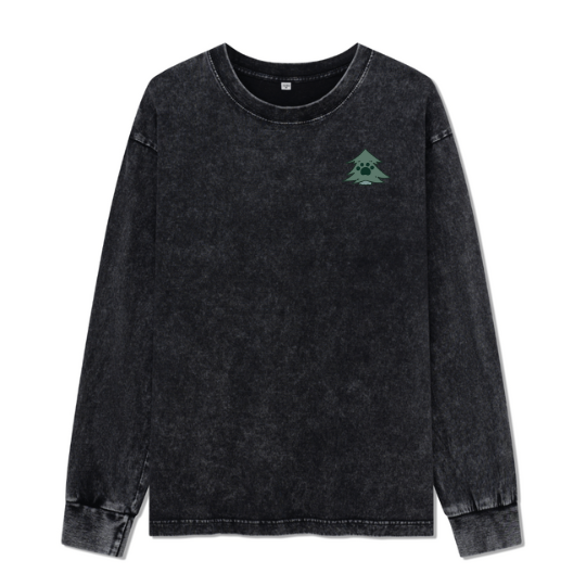 Hiking & Dogs Adventure Washed Long Sleeve Top