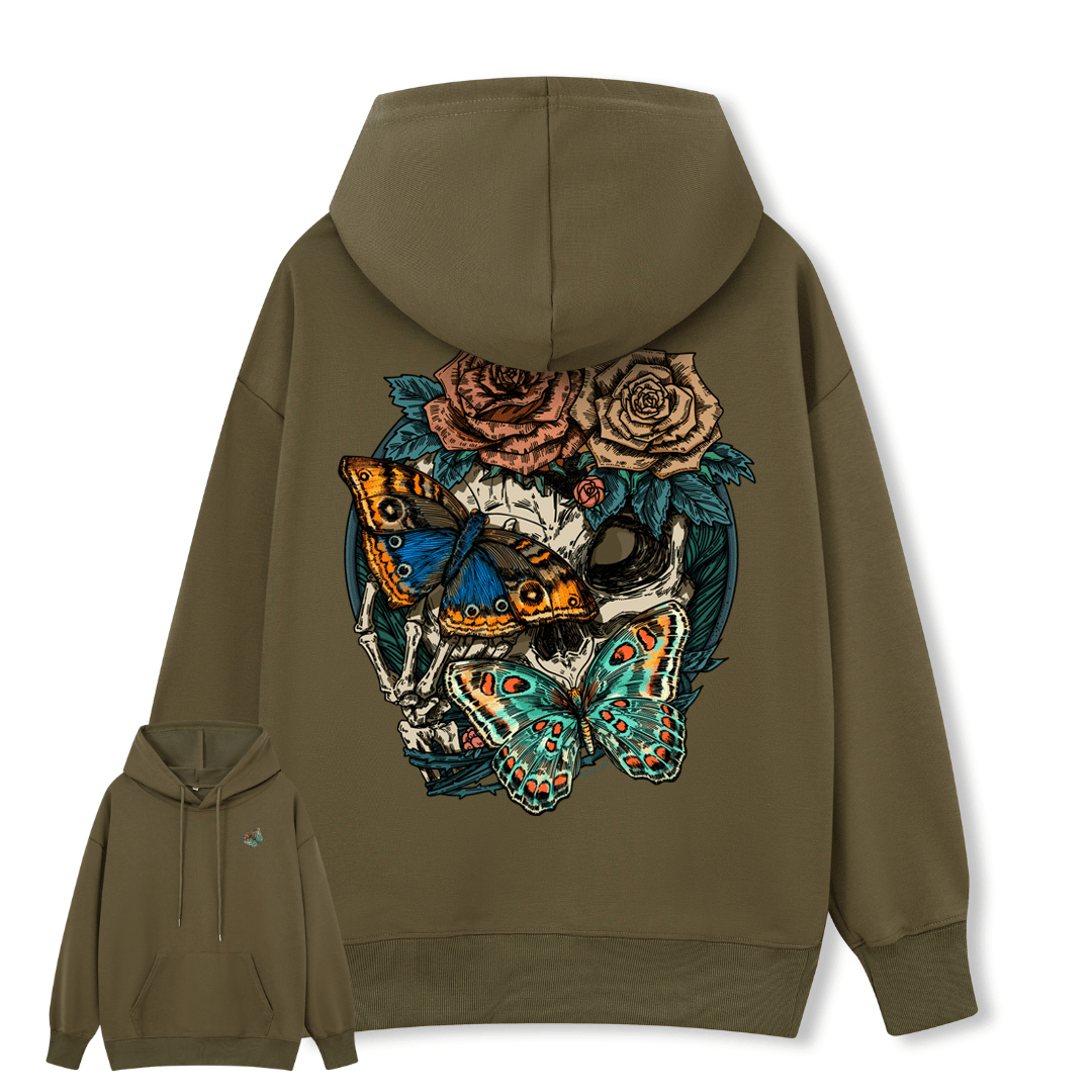 Floral Skull Hoodie