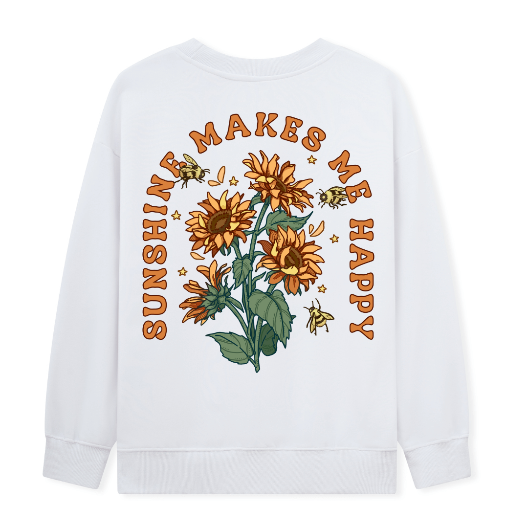 Freeleaf Sunshine Makes Me Happy Unisex Sweatshirt