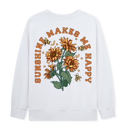 Freeleaf Sunshine Makes Me Happy Unisex Sweatshirt