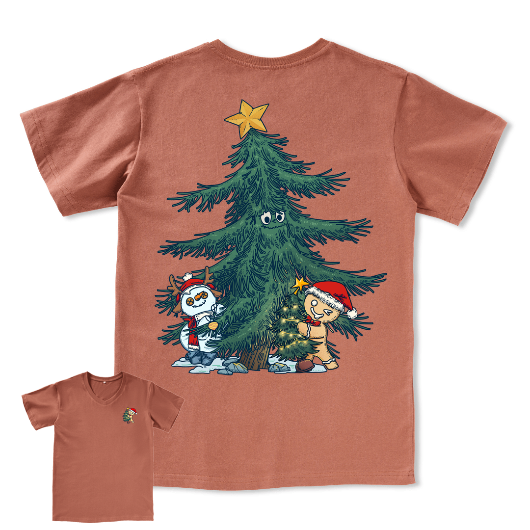 Merry Christmas V-neck Tee