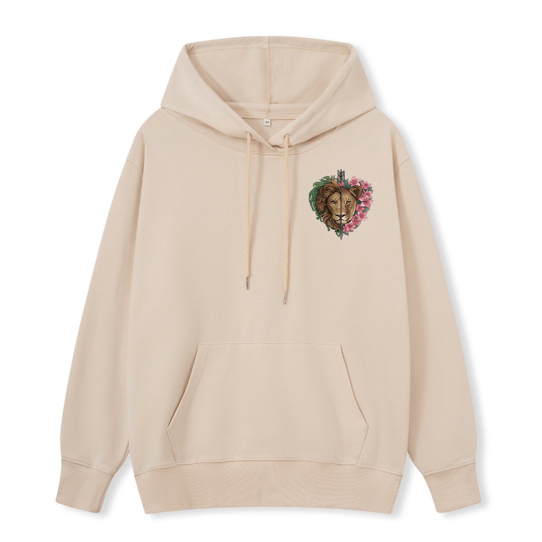 Freeleaf Wild at Heart Love Untamed Unisex Back-printed Hoodie