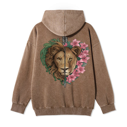 Freeleaf Wild at Heart Full-Zip Back-printed Hoodie