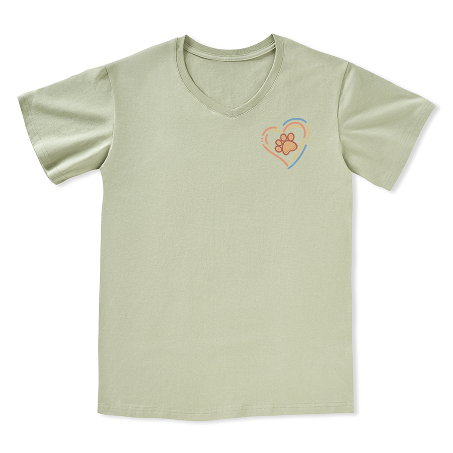 Freeleaf Heart of Wilderness Camping Unisex V-neck Tee