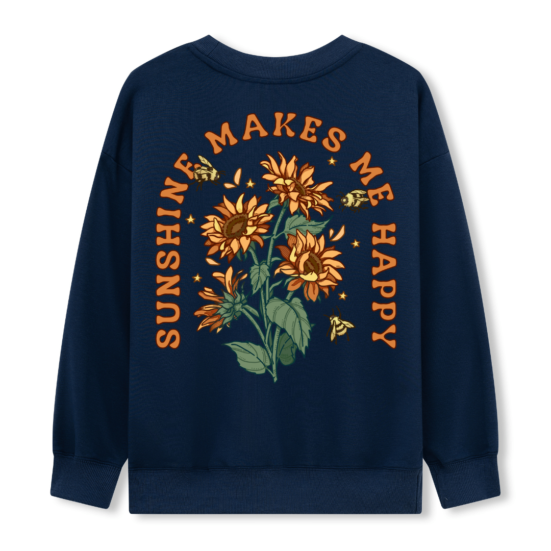 Freeleaf Sunshine Makes Me Happy Unisex Sweatshirt