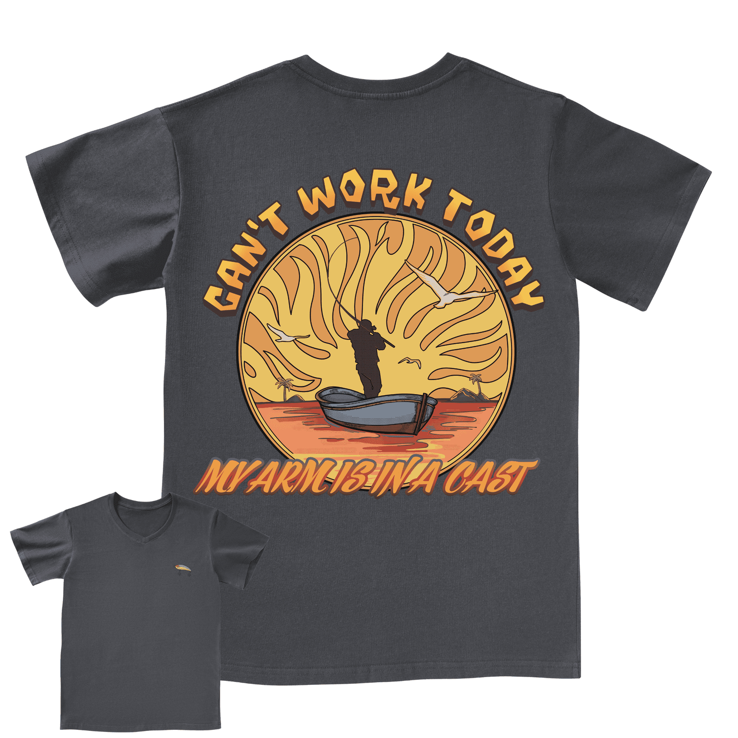 Can't Work Today V neck Tee
