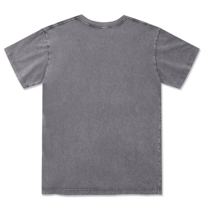 Freeleaf I Camping Now In The Land of Aurora Front-printed Washed Tee