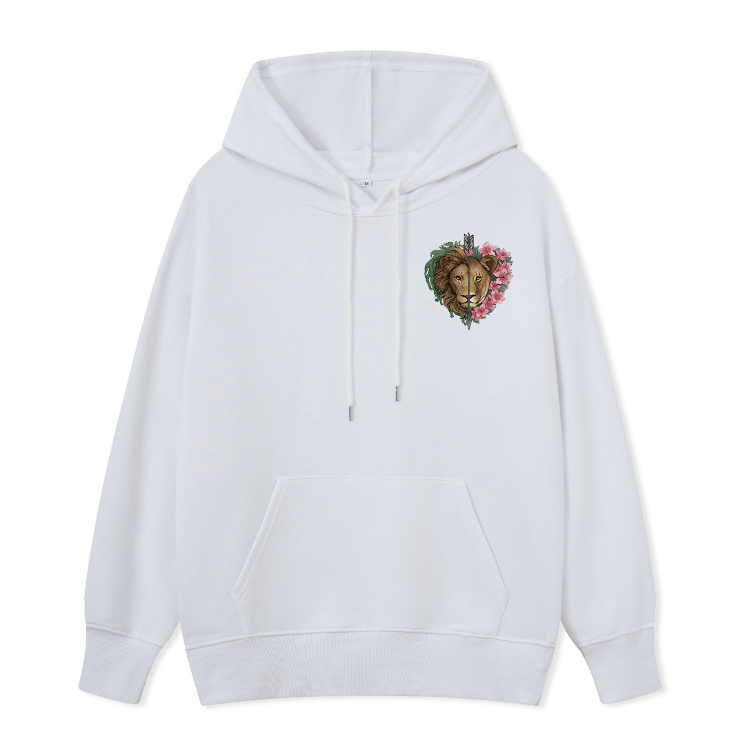 Freeleaf Wild at Heart Love Untamed Unisex Back-printed Hoodie