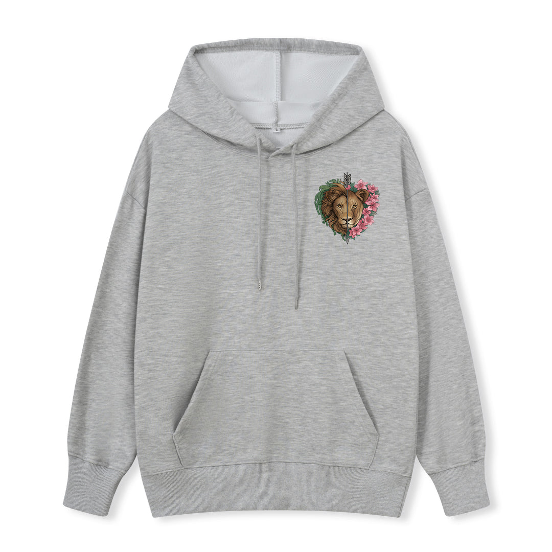 Freeleaf Wild at Heart Love Untamed Unisex Back-printed Hoodie