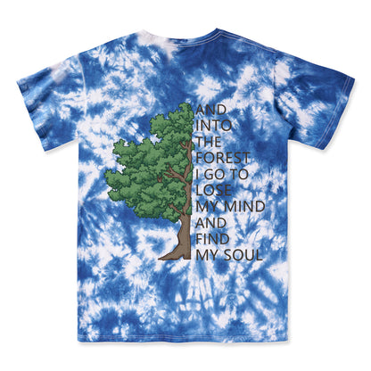 Freeleaf Into Forest And Find My Soul Tie Dye Tee