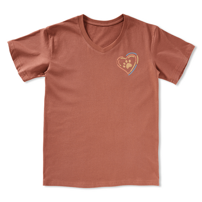 Freeleaf Heart of Wilderness Camping Unisex V-neck Tee