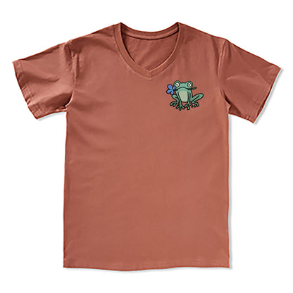 Freeleaf Rebirth in Bloom Unisex Nature Inspired V-neck Tee