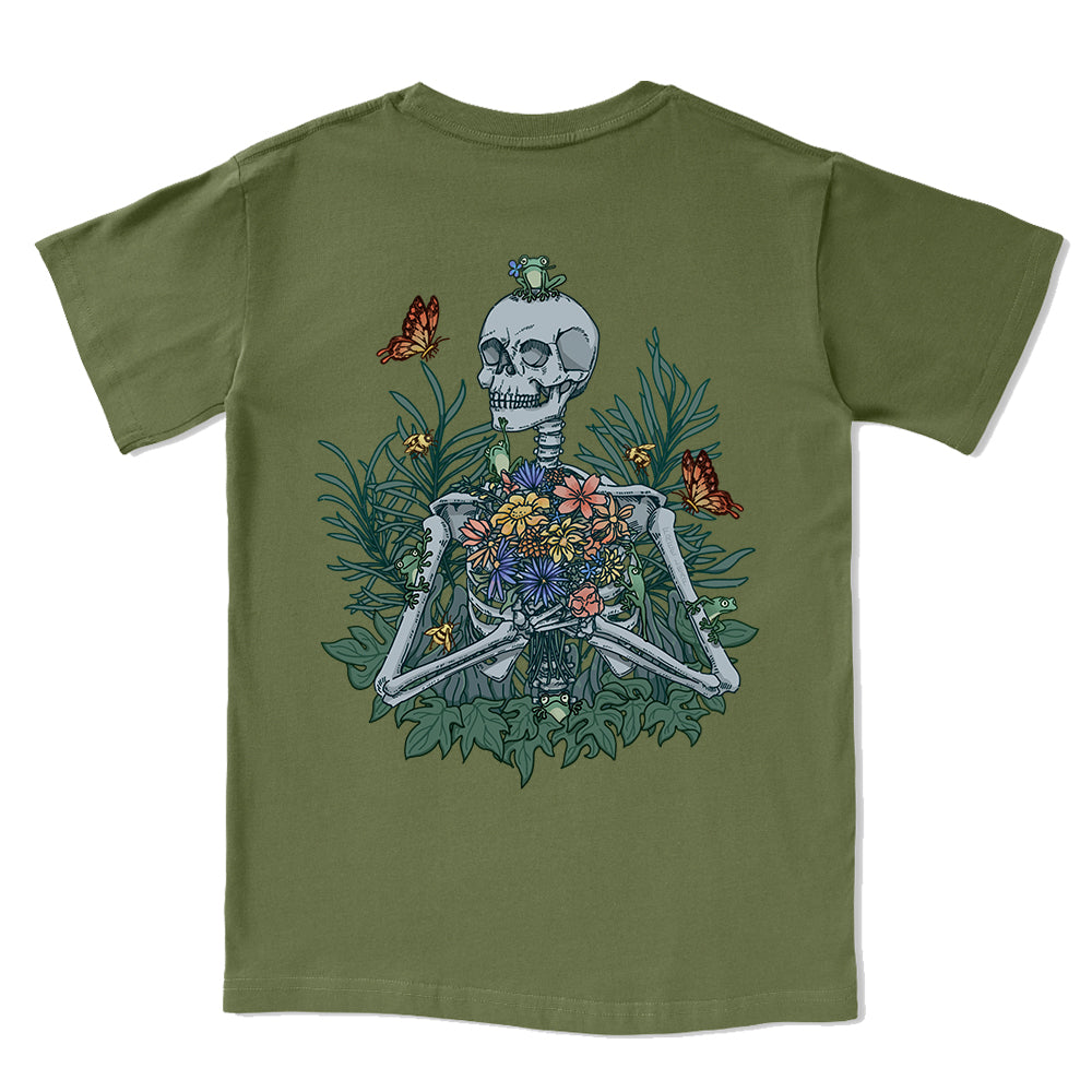 Freeleaf Rebirth in Bloom Camping Unisex Nature Inspired Tee