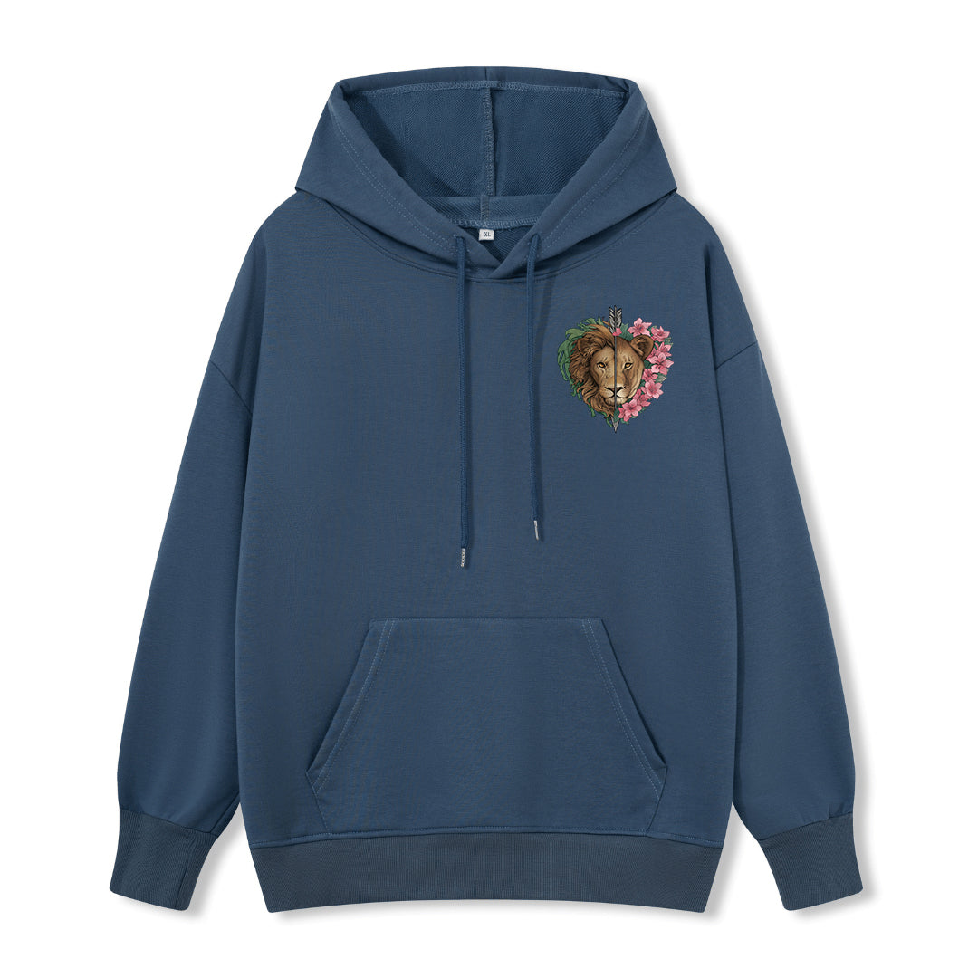 Freeleaf Wild at Heart Love Untamed Unisex Back-printed Hoodie
