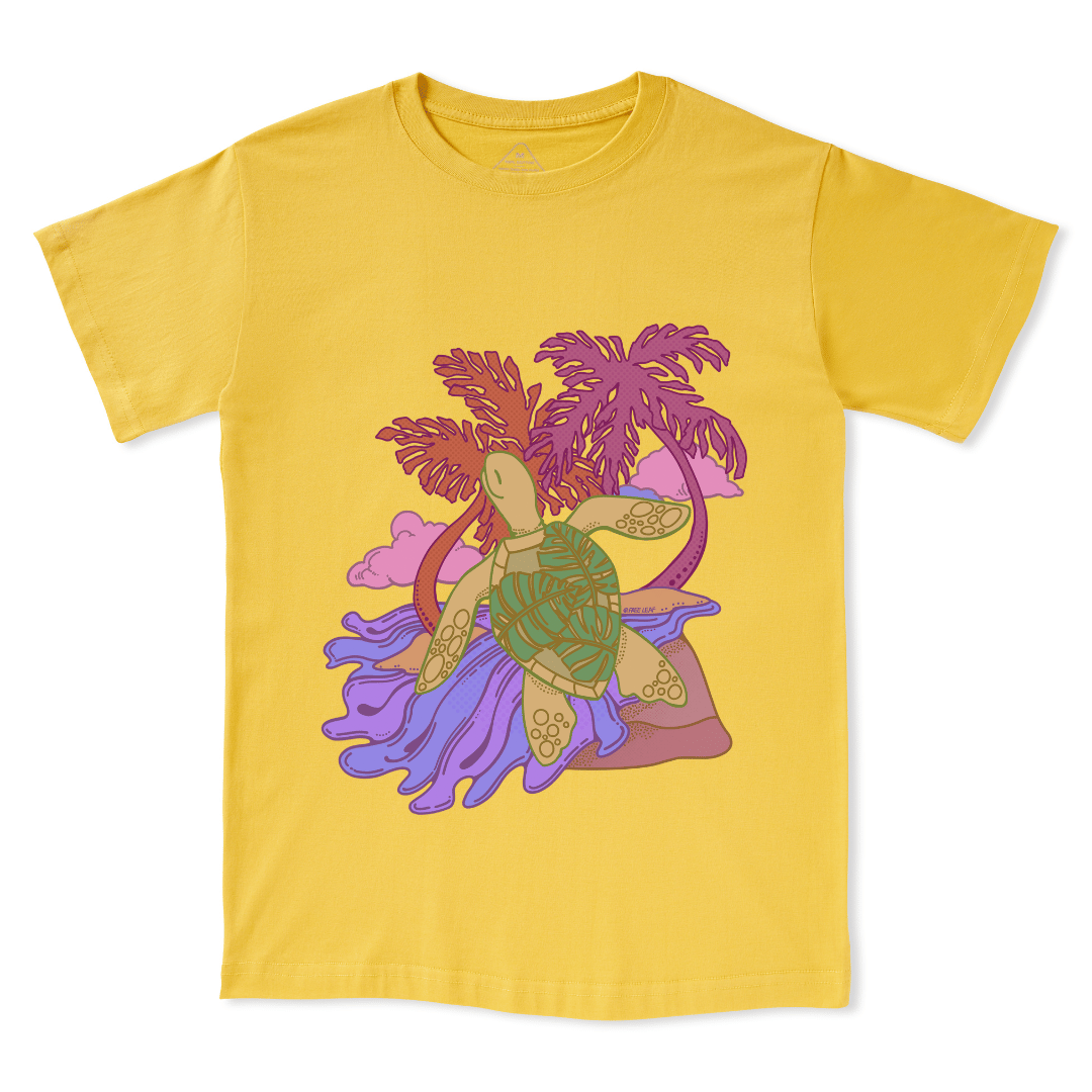 Hawaiian Green Sea Turtle Front-printed Tee
