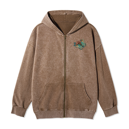 freeleaf-floral-skull-unisex-fleece-full-zip-hoodie