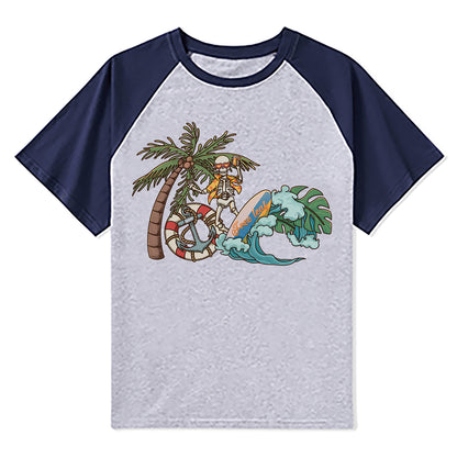 Freeleaf Eternal Summer Romance Adventure Unisex Raglan Sleeve Top