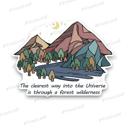 Freeleaf Pathway to the  Universe Waterproof Sticker