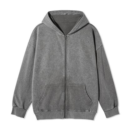 Freeleaf You Make Me Feel Alive Back-printed Unisex Nature Inspired Fleece Full-Zip Hoodie