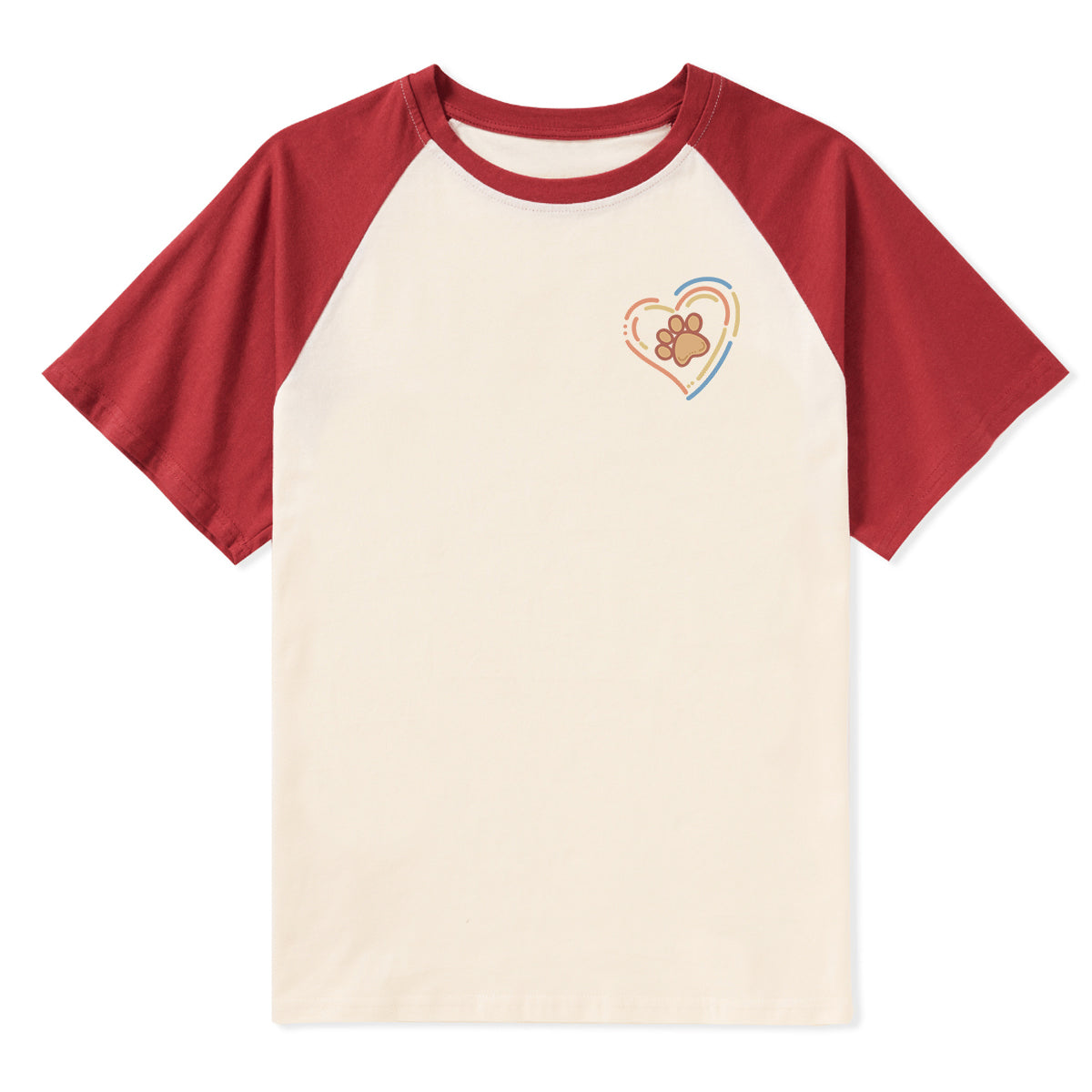 Freeleaf Heart of Wilderness Camping Unisex Nature Inspired Raglan Sleeve Top