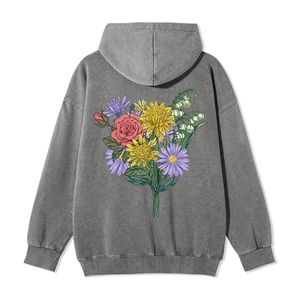 Symphony of Flowers Unisex Fleece Full-Zip Hoodie