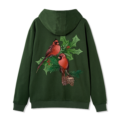 freeleaf-christmas-cardinal-unisex-fleece-full-zip-hoodie