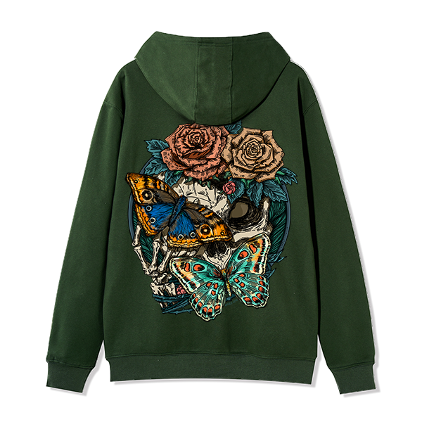freeleaf-floral-skull-unisex-fleece-full-zip-hoodie