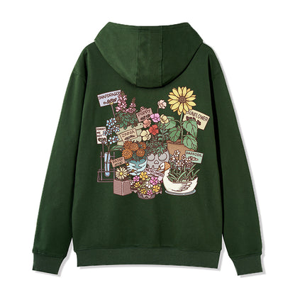 Freeleaf Flourishing Garden Nature Inspired Unisex Fleece Full-Zip Hoodie