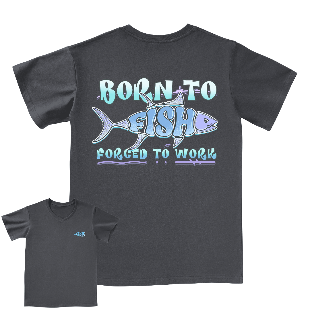 Born To Fish V-neck Tee