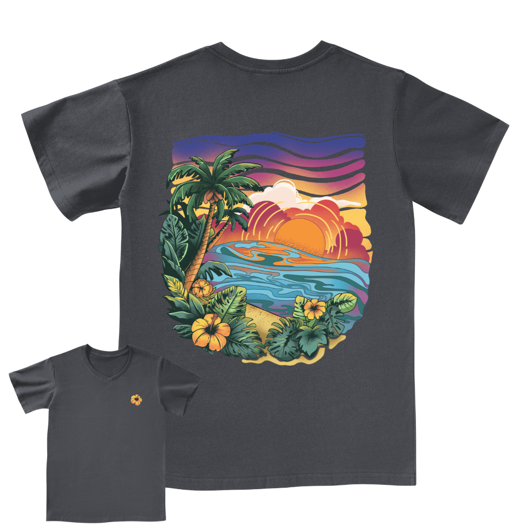 Golden Beach V-neck Tee