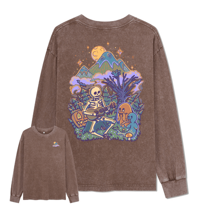 Fairy Tale Halloween Washed Long Sleeve Top