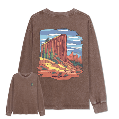 Zion National Park Washed Long Sleeve Top