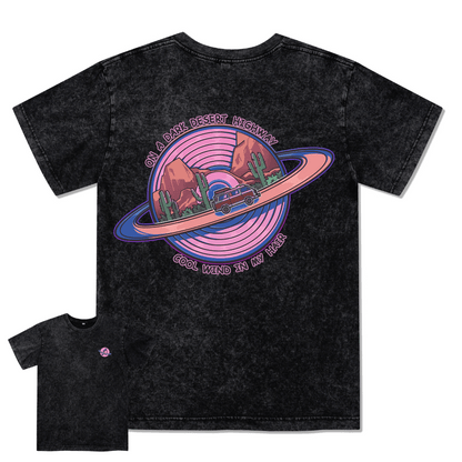 On A Dark Desert Highway Washed Tee