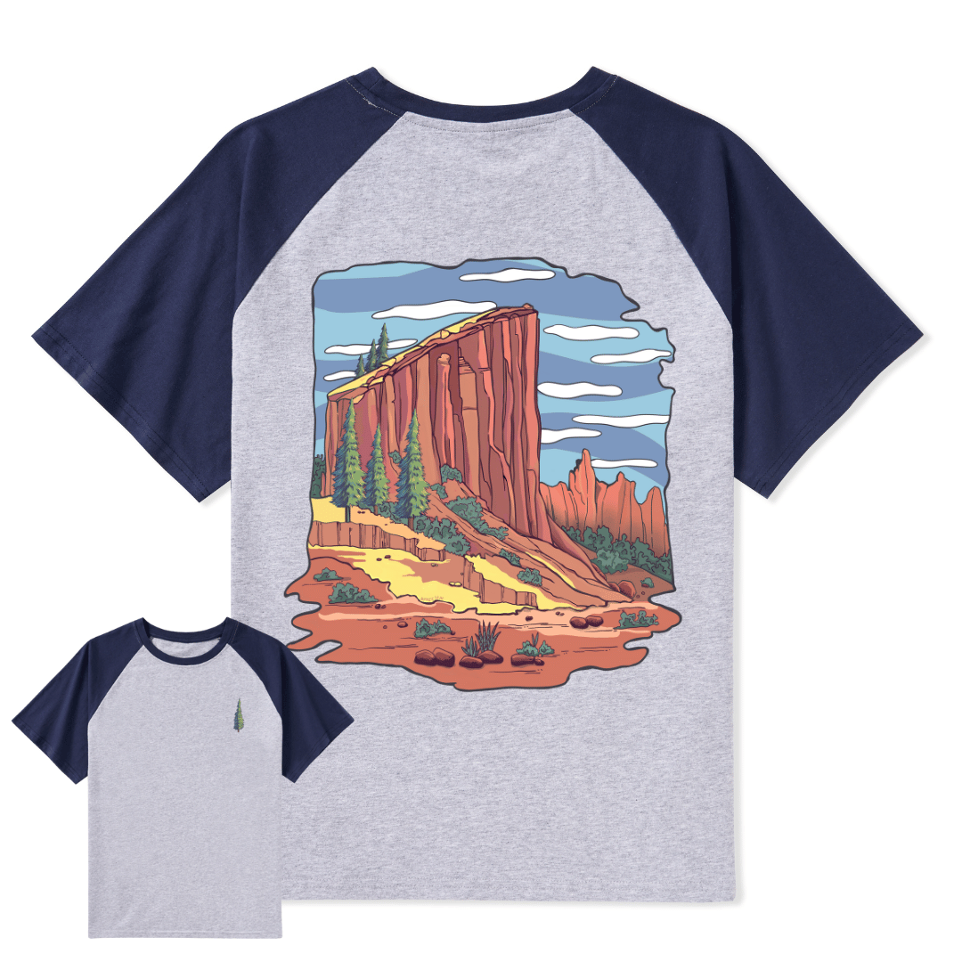 Zion National Park Raglan Short Sleeve Top