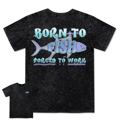 Born To Fish Washed Tee