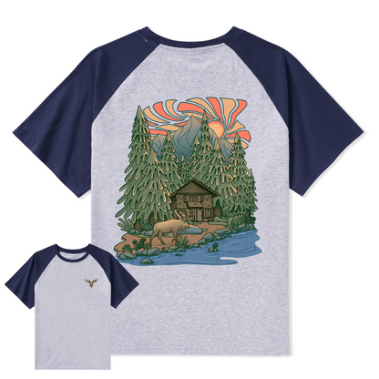 The Vicissitudes Of Time Raglan Short Sleeve Top