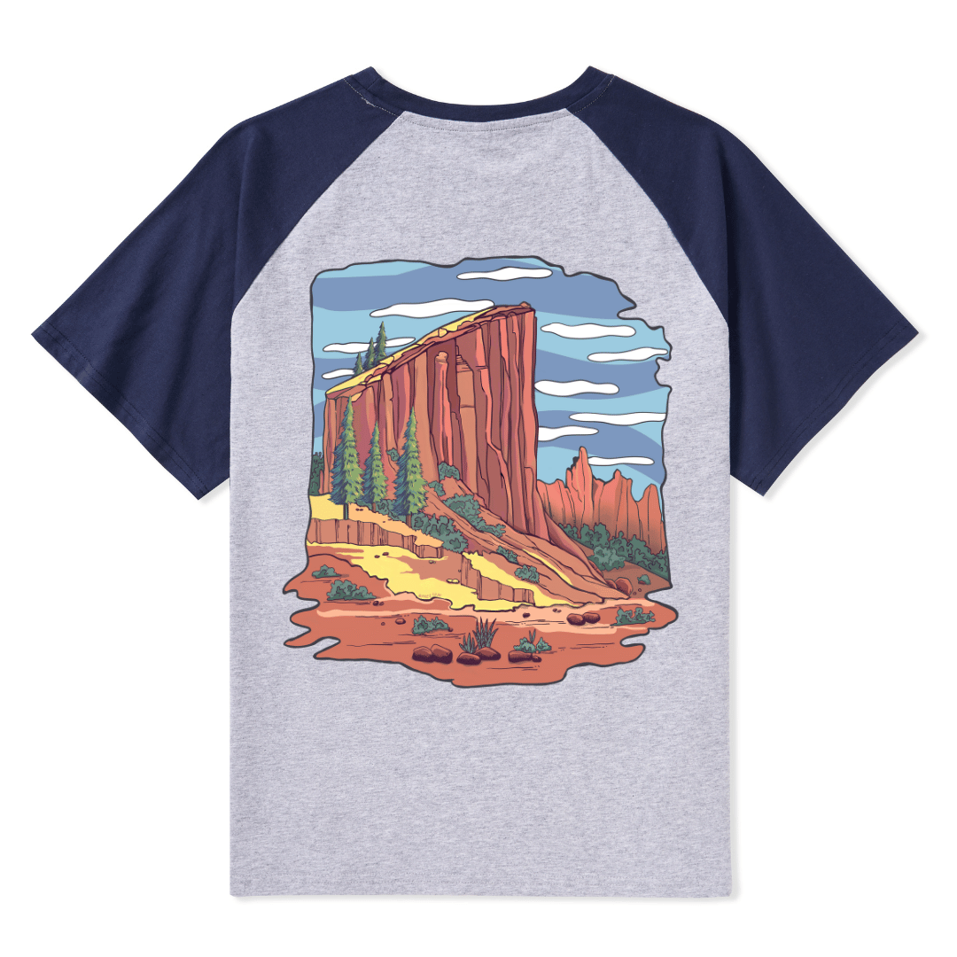 Zion National Park Raglan Short Sleeve Top