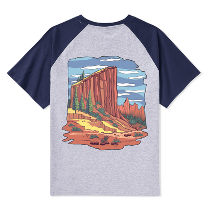 Zion National Park Raglan Short Sleeve Top