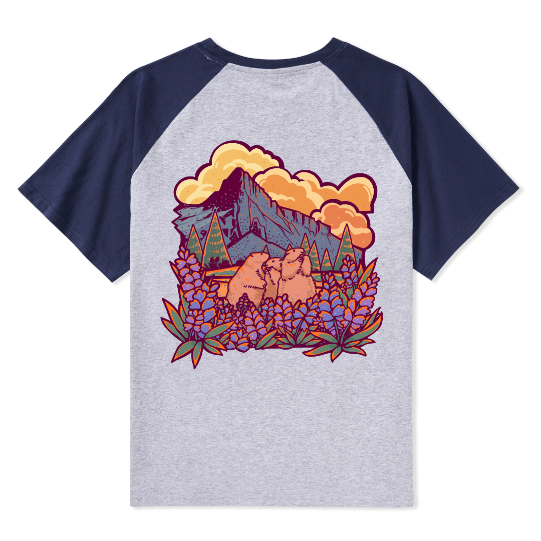 Mount Rainier National Park Raglan Short Sleeve Top