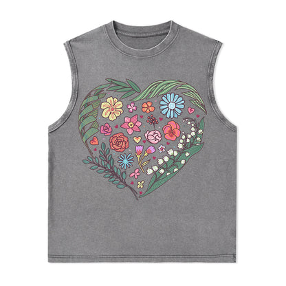 Freeleaf Love's Symphony Nature Inspired Unisex Washed Tank Tops