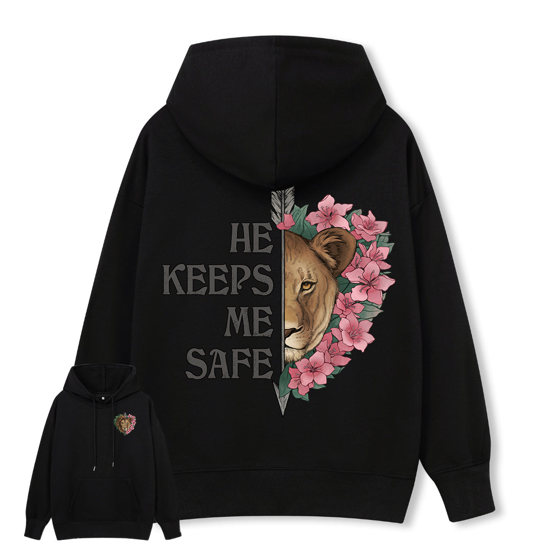 Freeleaf Wild at Heart Love Untamed Unisex Back-printed Hoodie