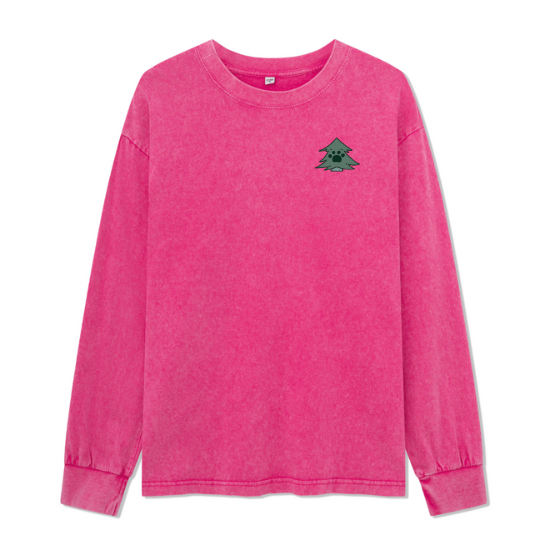 Hiking & Dogs Adventure Washed Long Sleeve Top