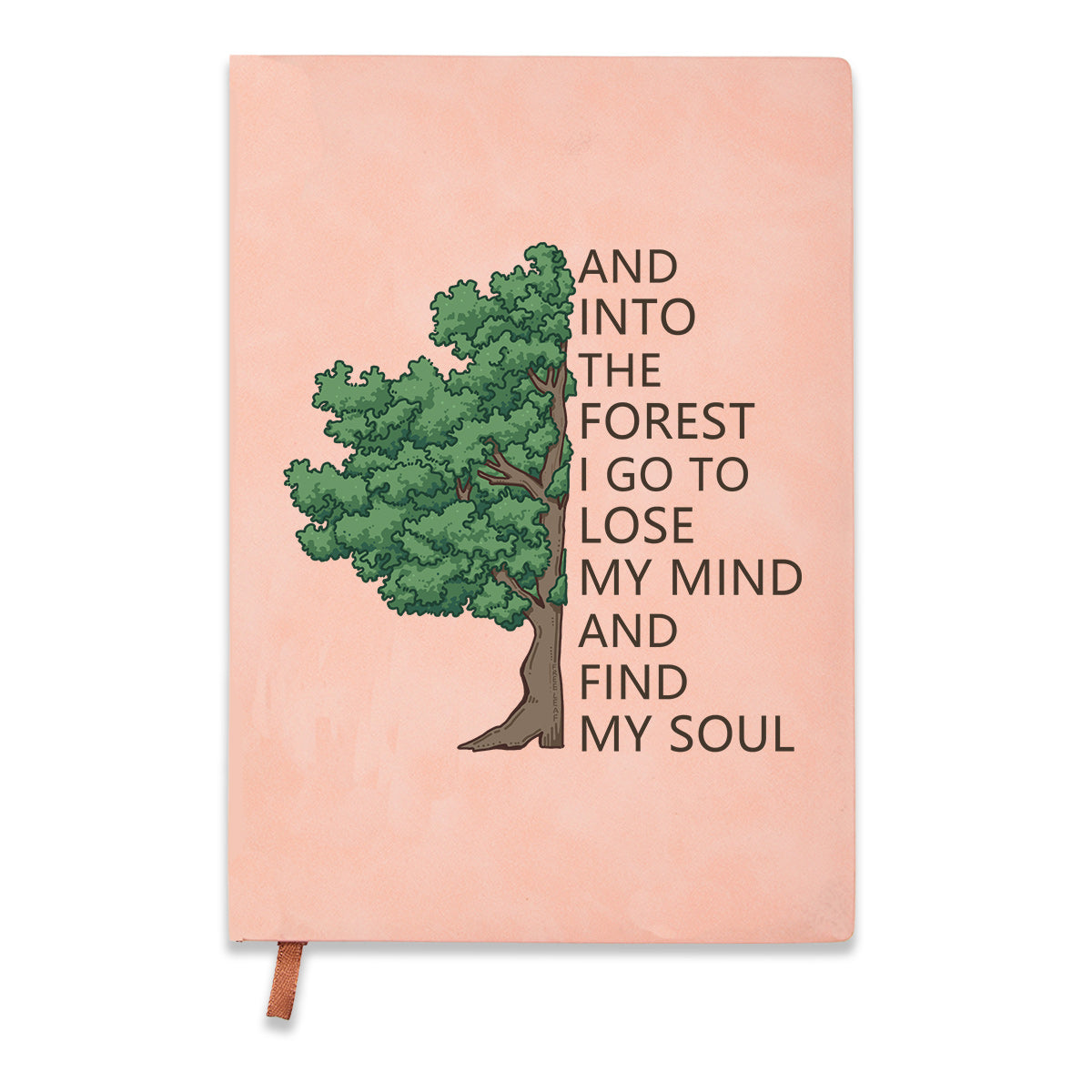 Freeleaf Into Forest And Find My Soul Vintage Leather Journal Notebook