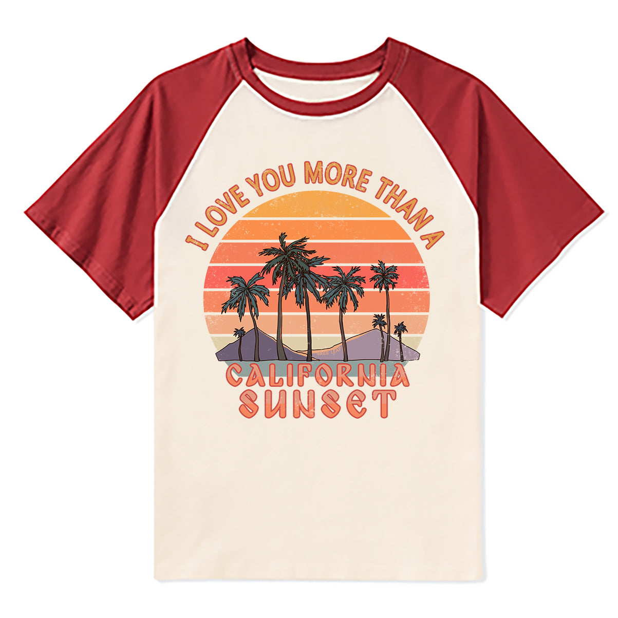 Freeleaf Sunset Reverie Unisex Raglan Sleeve Top