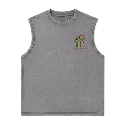 Freeleaf Grand Canyon National Park Unisex Washed Tank Top