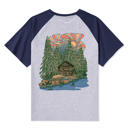 The Vicissitudes Of Time Raglan Short Sleeve Top
