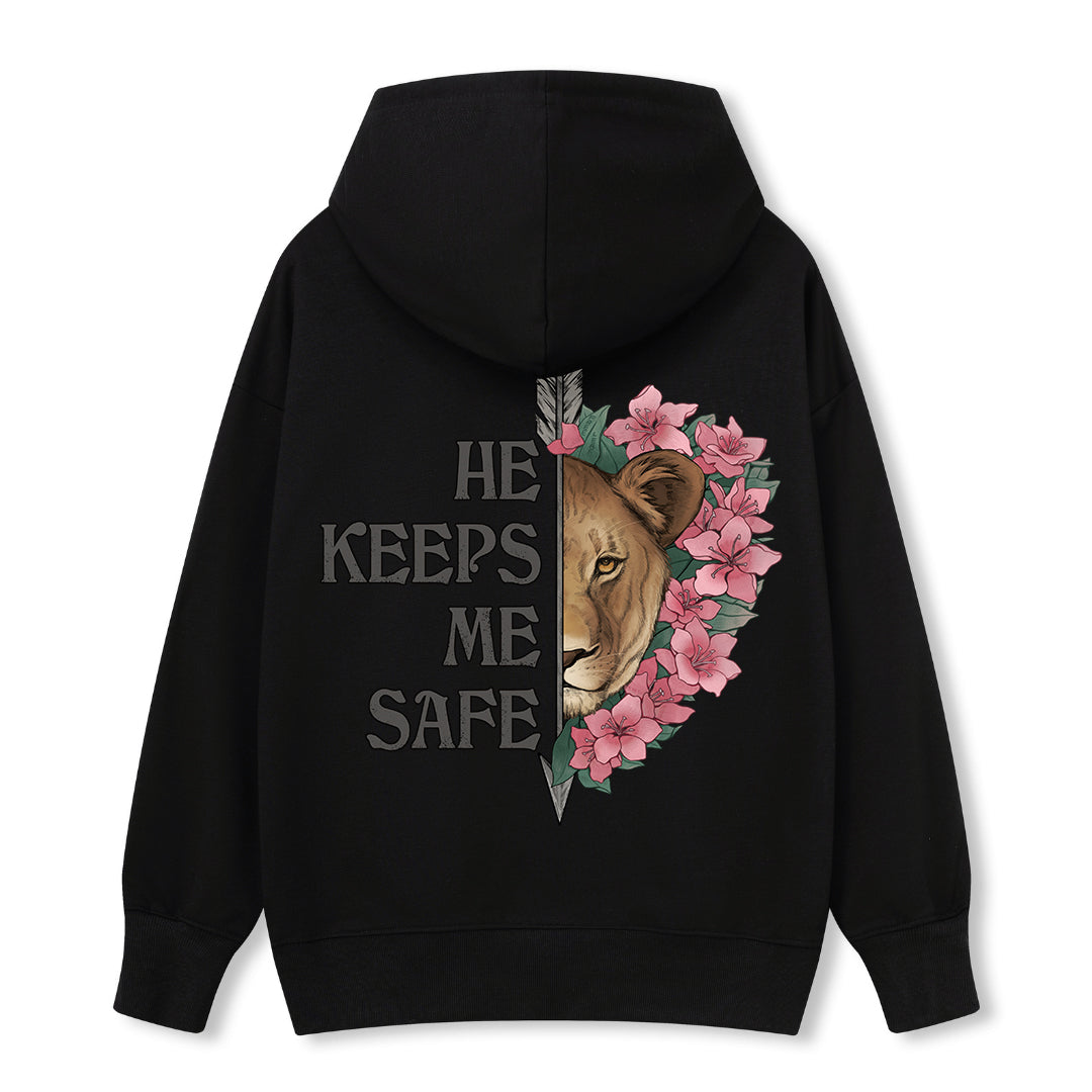 Freeleaf Wild at Heart Love Untamed Unisex Back-printed Hoodie